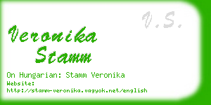 veronika stamm business card